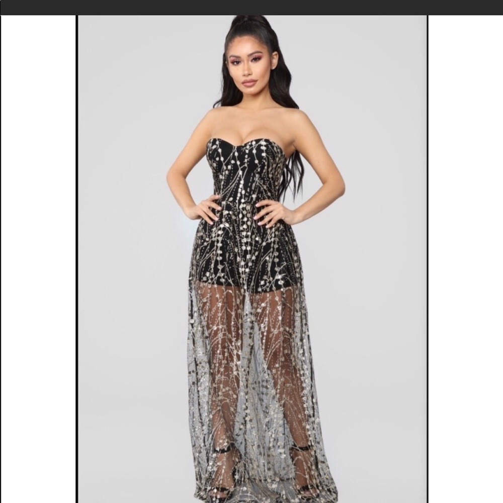 Fashion Nova evening romper/dress